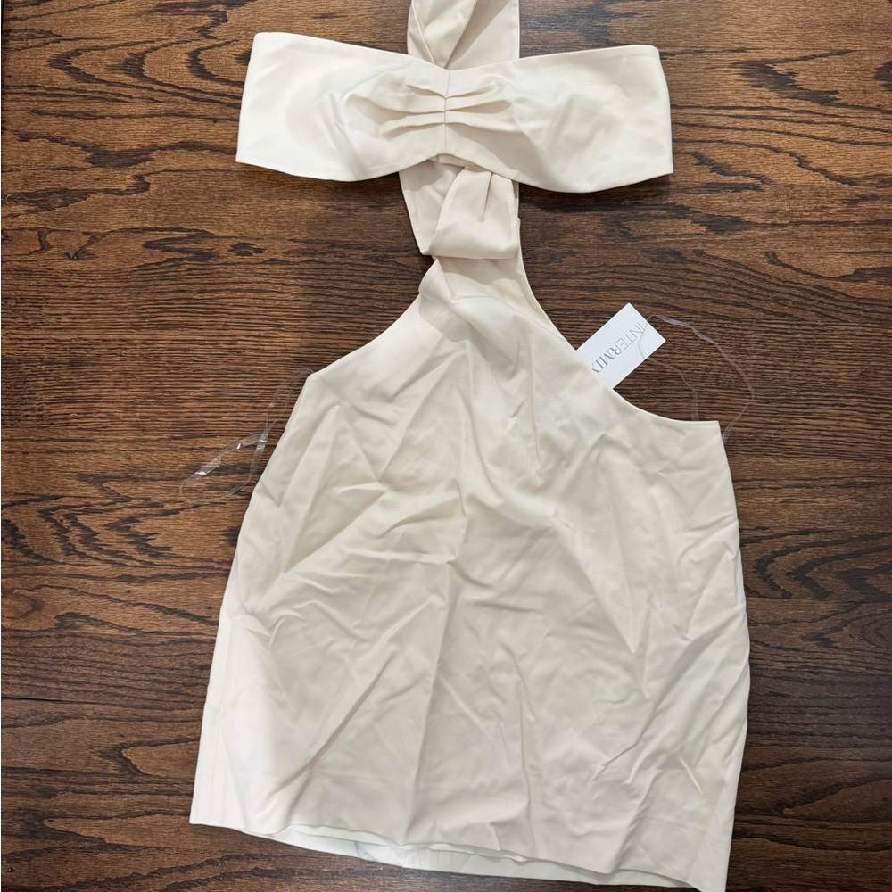 Ivory bustier new with tags ! Size 4 zeynep arcay